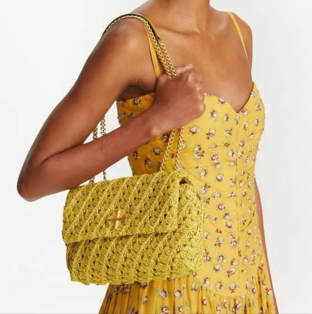 Tory burch Kira crochet small convertible shoulder bag